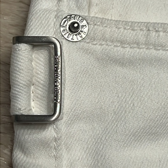 ZADIG & VOLTAIRE Storm Crystal-embellished Mid-Rise Jean Shorts - Picture 2 of 9